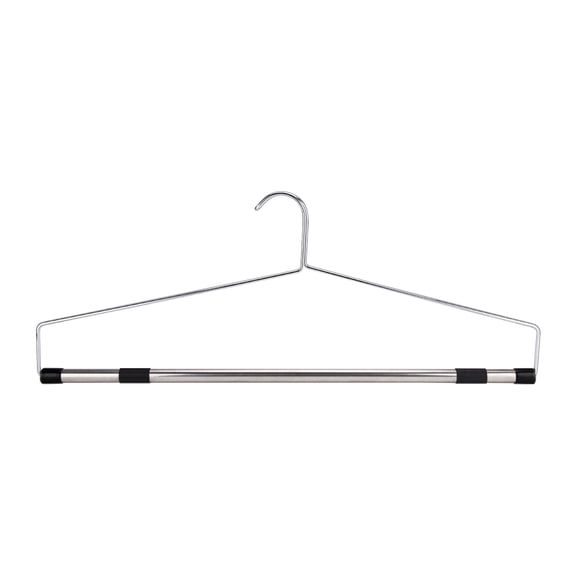 SSWBasics 22 inch Chrome Metal Linen Hanger - pack of 20