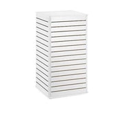 SSWBasics 24 in x 48 in White Slatwall Tower