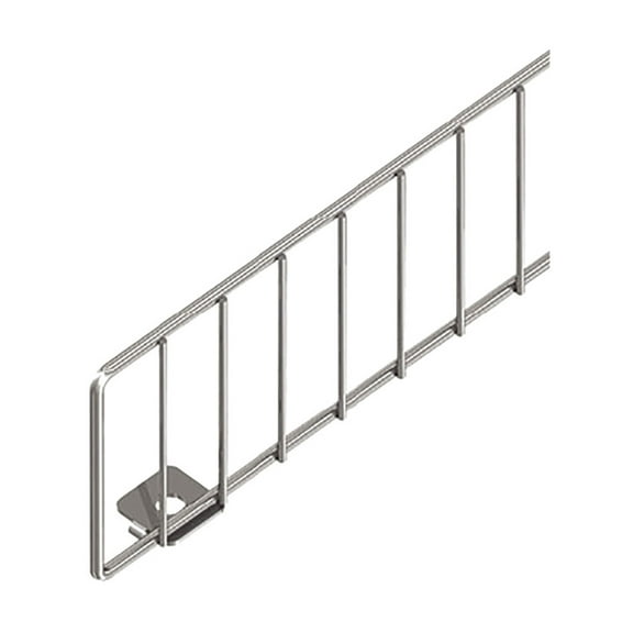 SSWBasics 3 x 47 ½ inch Chrome Wire Fence for Pegboard/Gondola