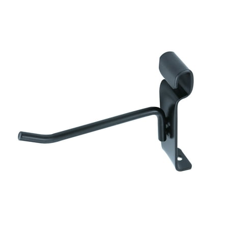 SSWBasics 4 Inch Black Gridwall Hooks - Pack of 50 Gridwall Accessories - Durable Wire Grid Peg Hooks for Retail Display