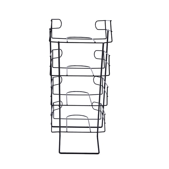 SSWBasics 4-Tier Black Countertop Hat Display Stand for Baseball Caps