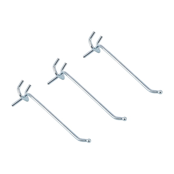 SSWBasics 4 inch Chrome Peg Hooks - 20 Pack
