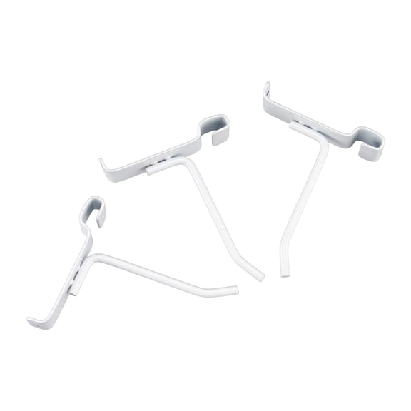 SSWBasics 4 inch White Peg Hook for Wire Grid - pack of 50