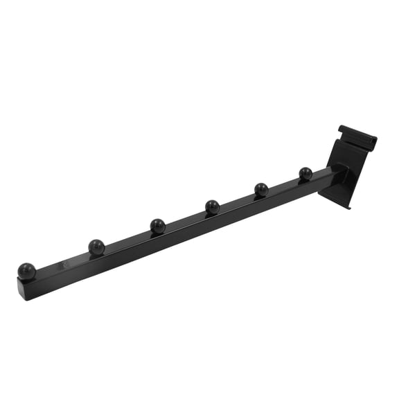 SSWBasics 6-Ball Waterfall Black Faceout for Grid Wall and Wire Grid - Pack of 5 - Gridwall
