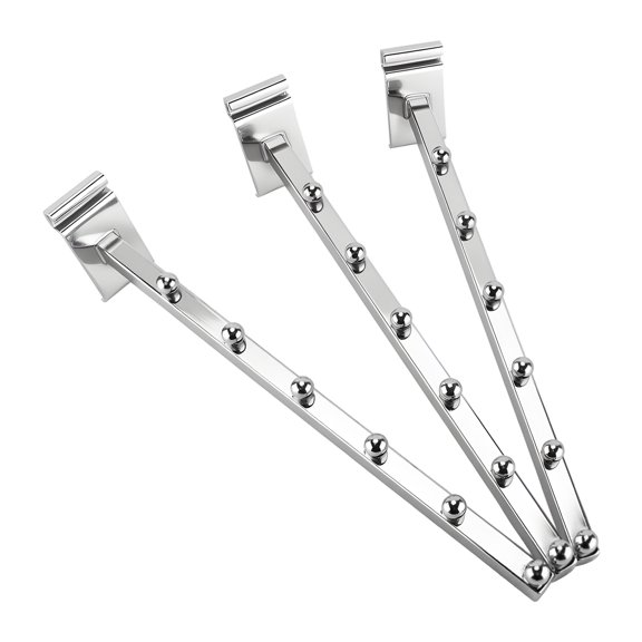 SSWBasics 6-Ball Waterfall Chrome Faceout for Gridwall and Wire Grid - Pack of 5
