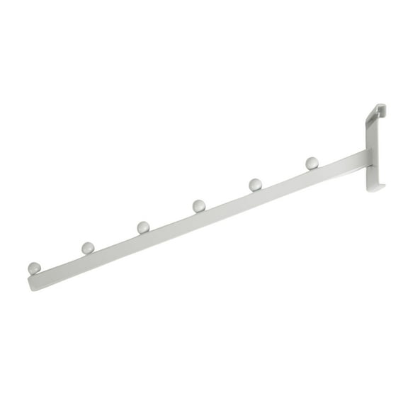 SSWBasics 6-Ball Waterfall White Faceout for Wire Grid - Pack of 5- White Gridwall Hooks | Retail Multi-Purpose Waterfall Faceout | Grid Wall Accessory | Grid Wall Hook for Wire Grid Display