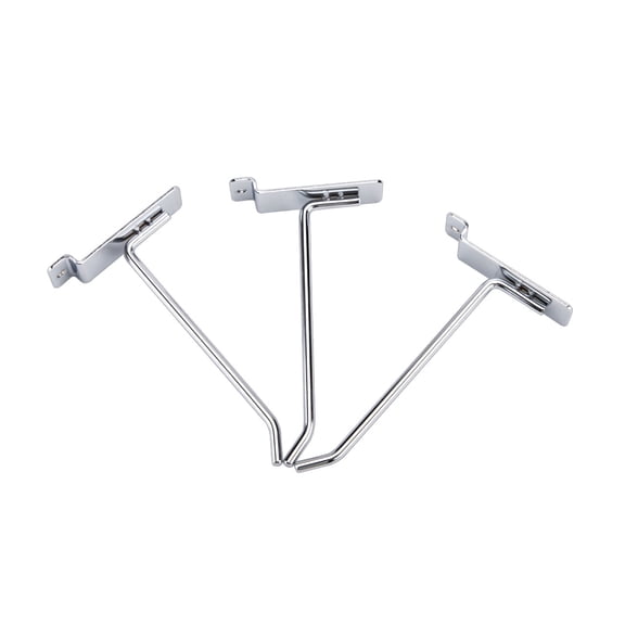 SSWBasics 6 in Chrome Slatwall Hooks - pack of 25