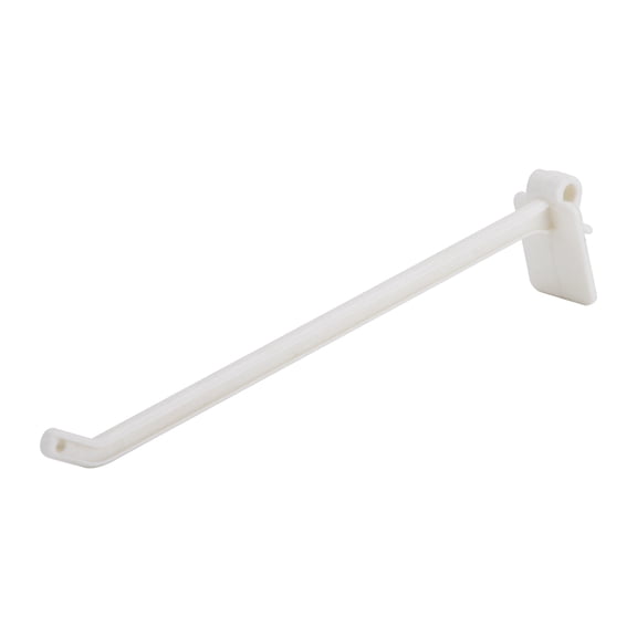 SSWBasics 6 inch White Plastic Peg Hook for Wire Countertop Rack