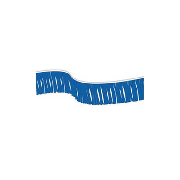 SSWBasics 60 foot Blue Metallic Fringe Pennant
