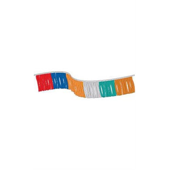 SSWBasics 60-foot Multi-Colored Metallic Fringe Pennant