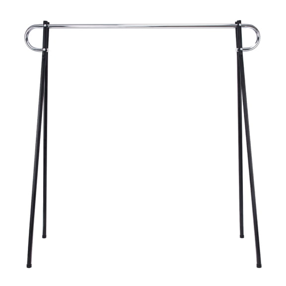 SSWBasics 60 x 60 inch Black & Chrome Single-Rail Garment Rack