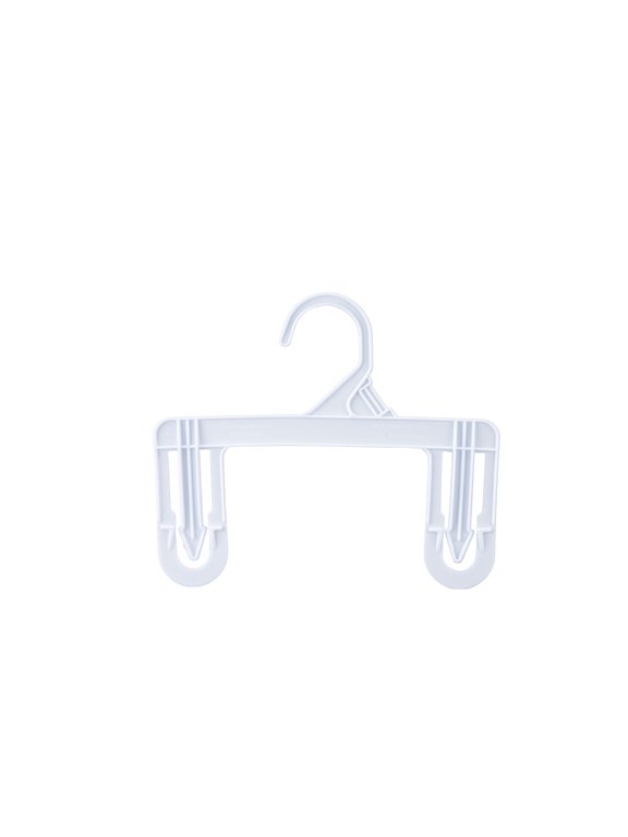 8 inch White Plastic Kids Pants Hangers - Case of 250