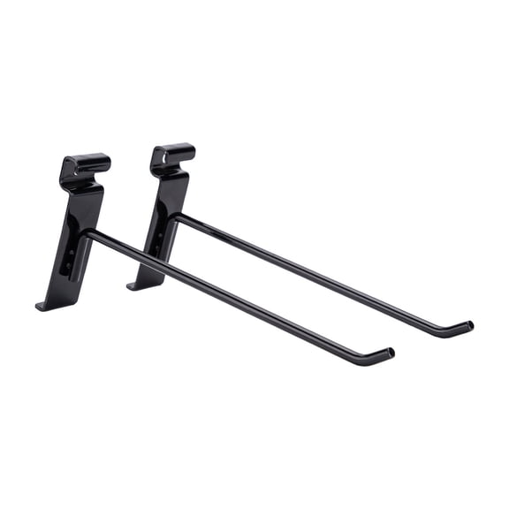 SSWBasics 8 inch Black Peg Hook for Wire Grid - 25 Count