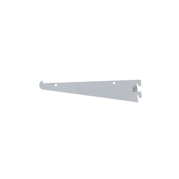 SSWBasics 8 inch Chrome Metal Shelf Bracket for Slotted Standard