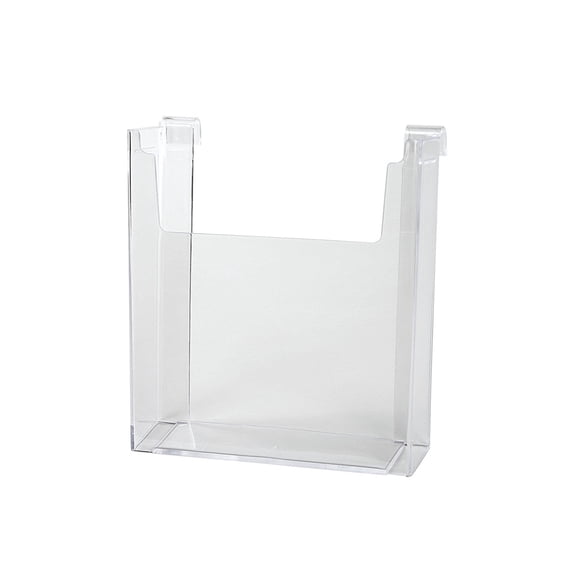 SSWBasics 8 1/2 x 11 inch Clear Acrylic Literature Holder for Wire Grid