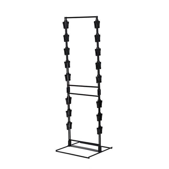SSWBasics Black Countertop Chip Rack Display Stand 32 Clips (9"W x 10"D x 24"H) Ready to Assemble Double-Sided Spring Clip Rack for Snacks Candy & Accessories at Checkout