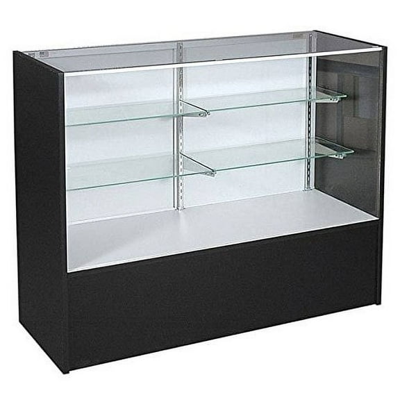 SSWBasics Black Display Case (48 inch Full Vision) - Ready to Assemble - 48 Inch Black