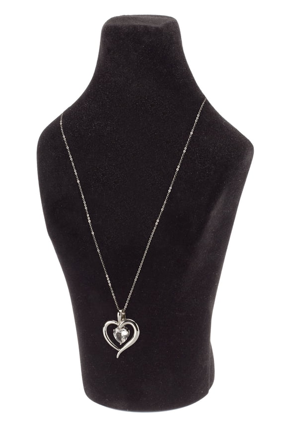 Black Flocked Jewelry Bust - 10 Included