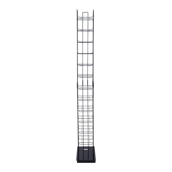 SSWBasics Black Floor Standing Ball Cap Rack and Hat Display Rack