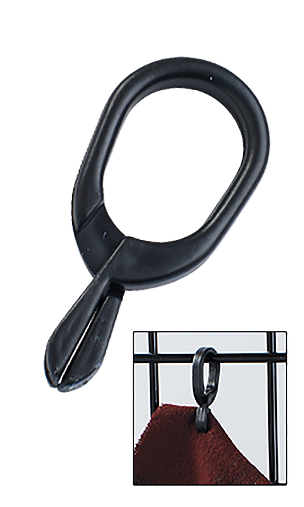 SSWBasics Black Scarf Clips - Case of 100