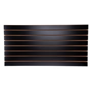 SSWBasics Black Slatwall Panels 2 x 4 ft Slat Wall for Garage pack of 2