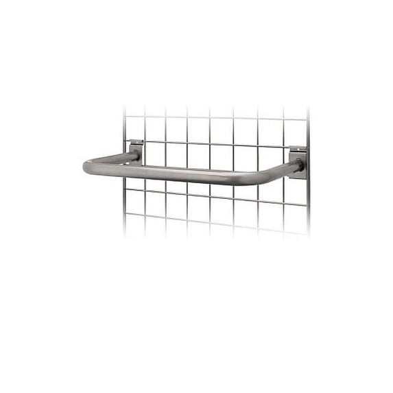 SSWBasics Boutique Raw Steel U-Shaped Hangrail for Wire Grid - 21 1/2"W
