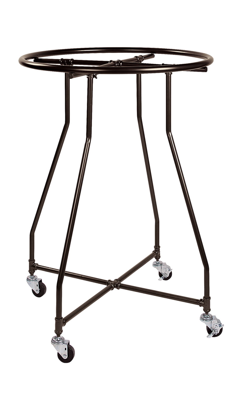 SSWBasics Boutique Round Clothing Rack - 48”H x 36” Diameter Pipe Round ...