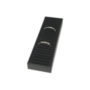 SSWBasics Black Velvet Bracelet Holder Tray 21 Slot Bangle Jewelry Display