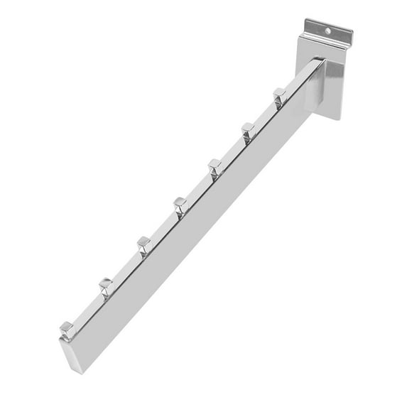 SSWBasics Chrome 7-Cube Dimensional Waterfall for Slatwall - Pack of 10