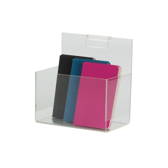 SSWBasics Clear Acrylic Single Display Bin - 7"L x 4-1/2"W x 4-1/2"D - For Slatwall or Wire Grid