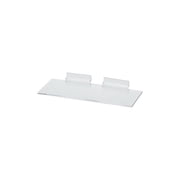SSWBasics Clear Plastic Slatwall Shelves pack of 5