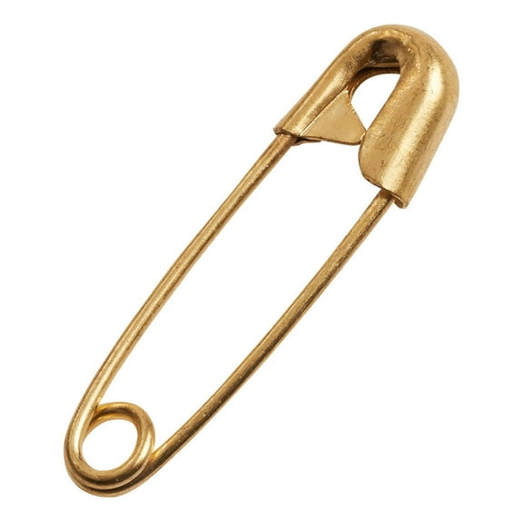 SSWBasics Closeable Brass Safety Pins - 2 Gross (200-275 Pins)- Large Safety Pins - Brass Closeable Multi Use - Black Safety Pins and Gold Safety Pins for Secure Fastening and Versatile Applications