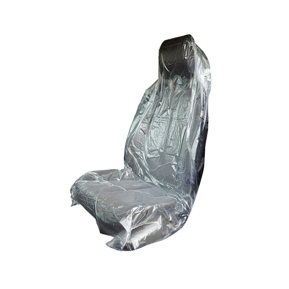 SSWBasics Disposable Plastic Car Seat Cover - Clear - Roll of 500