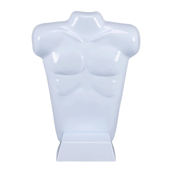 SSWBasics Economy Male White Plastic Countertop Mannequin
