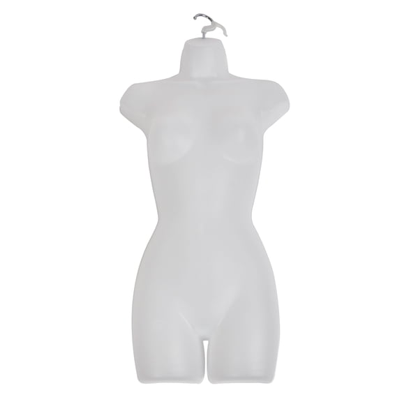 SSWBasics Female Mannequin Torso - Fits Womens Sizes 5-10 - Molded Shatterproof &