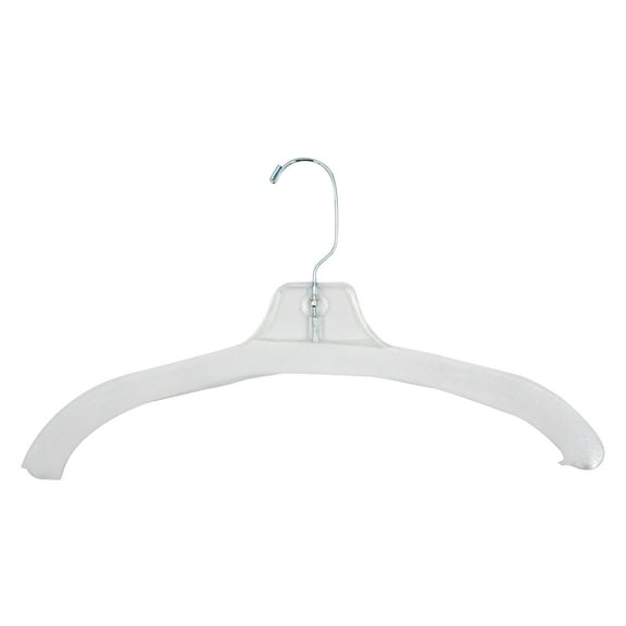SSWBasics Foam Hanger Covers - White Foam  Padded  Pack of 100  Covers for Hangers  Hanger Slip Preventer  Hanger Protector  Ideal for thrift stores  Fits Plastic Dress Hangers