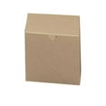 thumbnail image 1 of SSWBasics Gift Boxes (4"L x 4"W x 4"D) - Kraft - Case of 100- gift Boxes Bulk -Cardboard Boxes for Retail - Durable Packaging for Rings  Earrings  Necklaces - Practical Storage Solution, 1 of 4