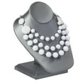 thumbnail image 1 of SSWBasics Gray Necklace Display On Stand (6 1/2"L x 7"W x 8 1/4"H ), 1 of 4