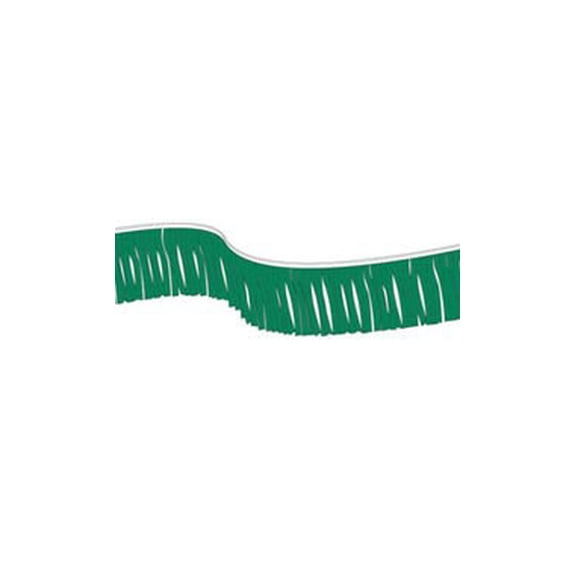 SSWBasics Green 60 foot Metallic Fringe Pennant