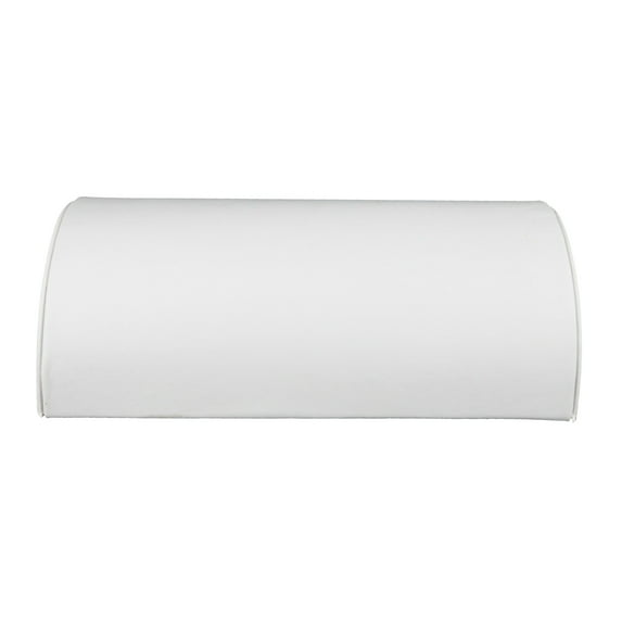 SSWBasics Half Moon White Faux Leather Bracelet Holder - Elegant Bracelet Holder Display - Premium Bracelet Display Stand 8 1/4"L x 5"W x 2 1/2"H