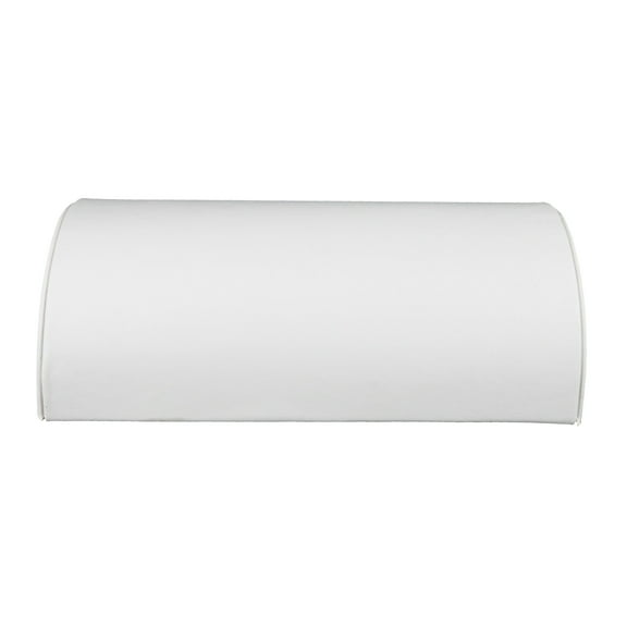 SSWBasics Half Moon White Faux Leather Bracelet Holder - Elegant Bracelet Holder Display - Premium Bracelet Display Stand 8 1/4"L x 5"W x 2 1/2"H