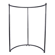 SSWBasics Black Half Round Clothing Rack Adjustable Boutique Garment Rack