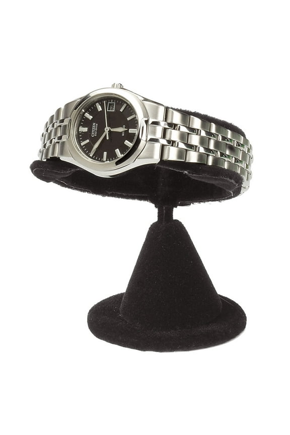 Horizontal Black Velvet Watch Display Stand - 25 Included