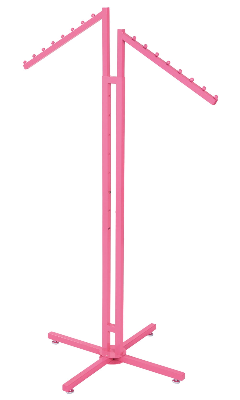 Disk Rack Pink SSWBasics Hot Pink 2-Way Clothing Display Rack - Sleek Retail Clothing ...