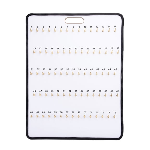 SSWBasics Key Board with Self-Closing Tabs - 75 Hooks - 24 x 30 1/2 in