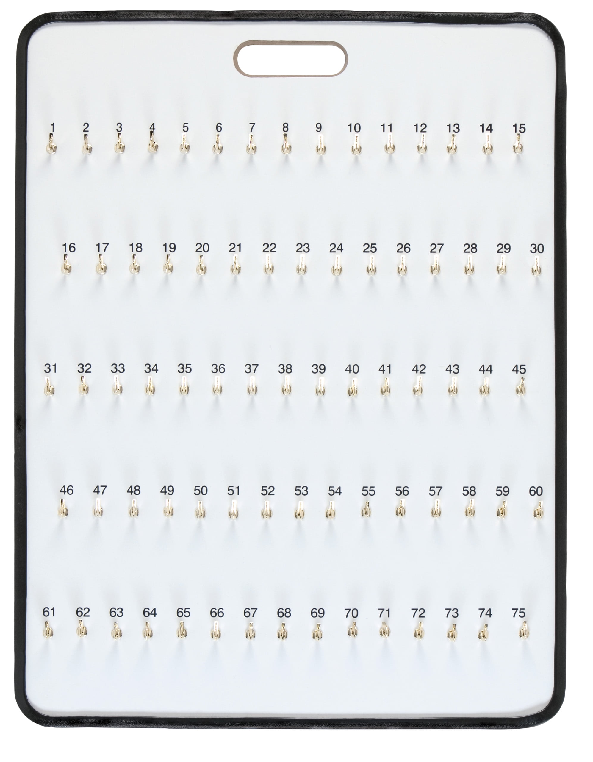 Key Assignment Board SSWBasics Key Board With Self-Closing Tabs - 75 Hooks - 24ʺW x 30 1/2ʺL ...
