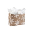 thumbnail image 1 of SSWBasics Large Giant Snowflake Paper Shopping Bags 16"x 6"x 12 1/2" - Case of 100, 1 of 1