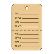 SSWBasics Large Unstrung Buff Perforated Coupon Price Tags - 1000 Included