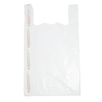 SSWBasics Large White Plastic T-Shirt Bags - Case of 500