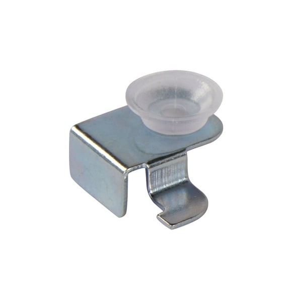 SSWBasics Left Lock-In Glass Shelf Rests with Rubber Bumpers - Pack of 8- Glass Shelf Clips